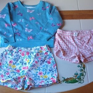 Girls Spring 🦋🌱 Floral 3 Piece Clothing Lot